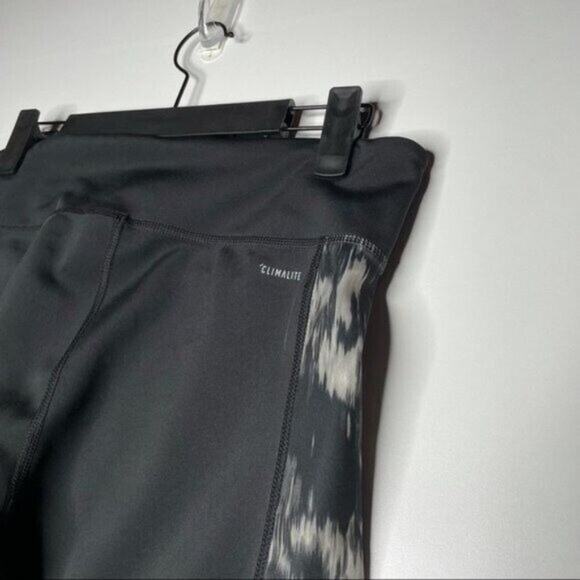 Adidas Womens Leggings Size M Capri Black Mid Rise Athletic Workout Active - Picture 13 of 13